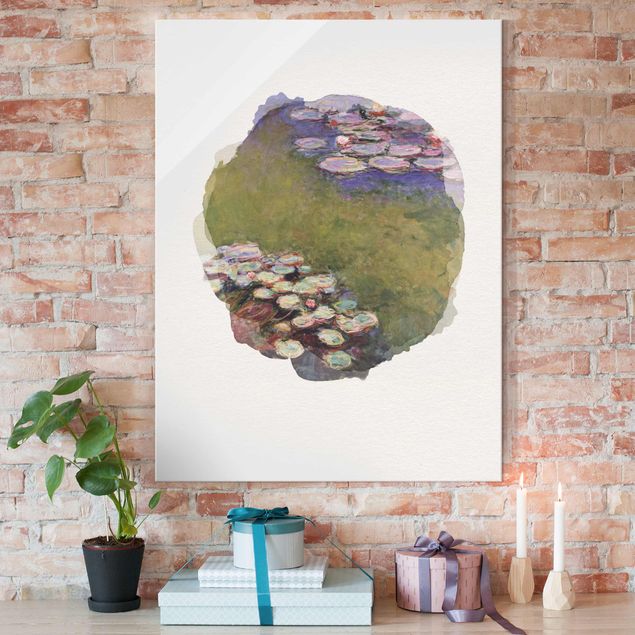 Cuadros de plantas naturales WaterColours - Claude Monet - Water Lilies