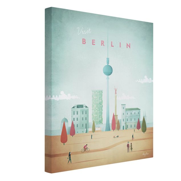 Lienzos de ciudades Travel Poster - Berlin