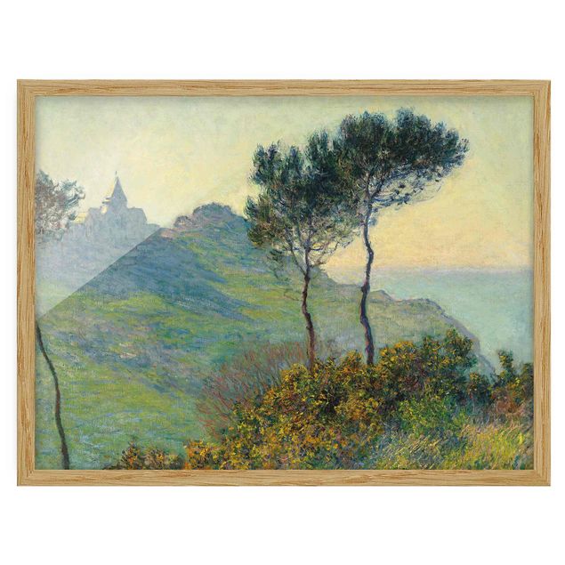 Láminas cuadros famosos Claude Monet - The Church Of Varengeville At Evening Sun