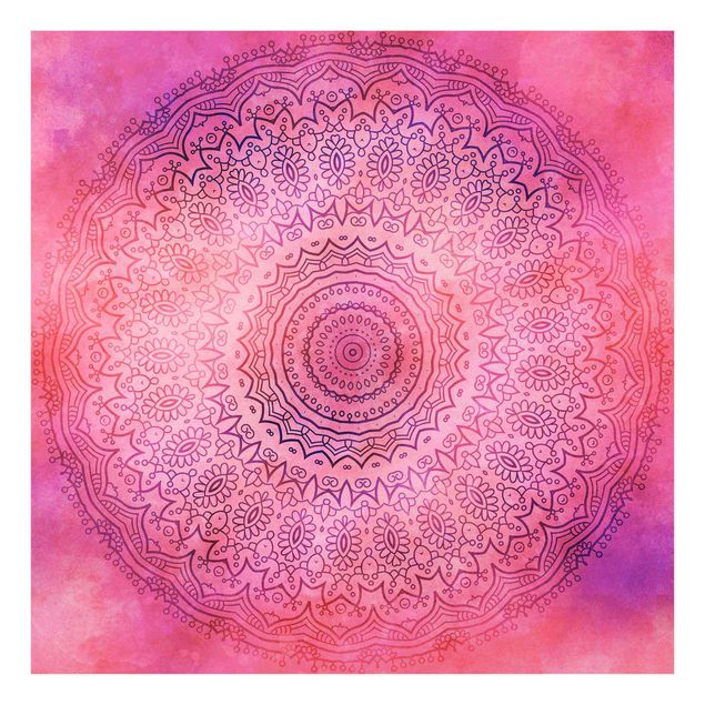 Cuadros Haase Watercolour Mandala Light Pink Violet