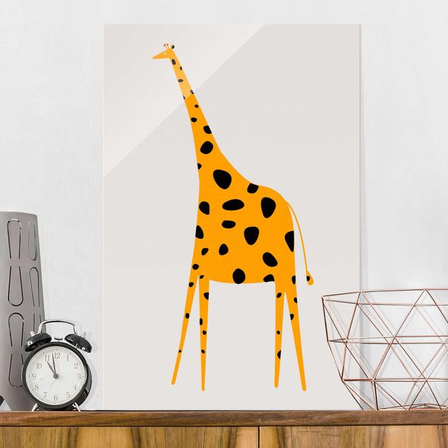 Decoración habitación infantil Yellow Giraffe