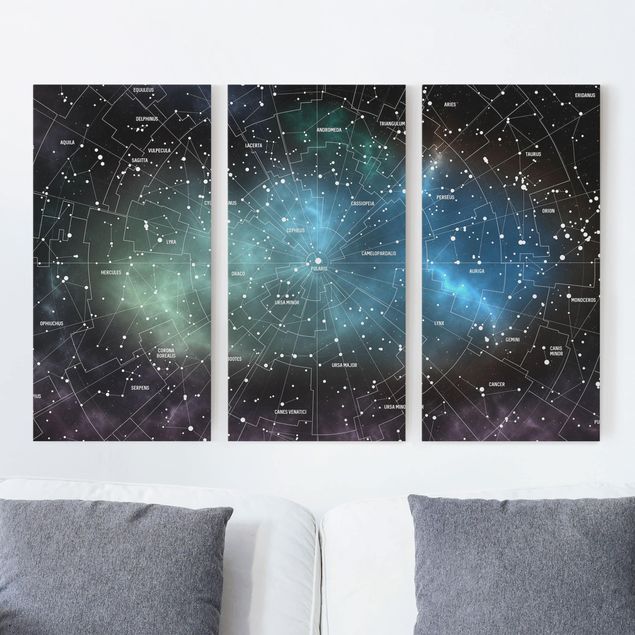 Decoración en la cocina Stellar Constellation Map Galactic Nebula