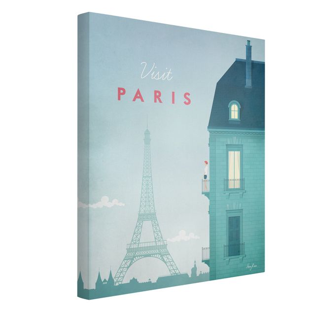 Lienzos de ciudades Travel Poster - Paris