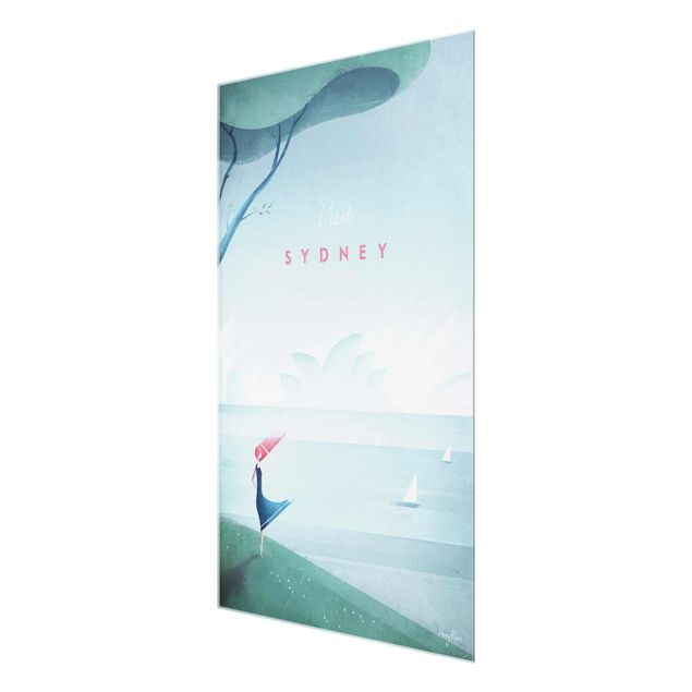 Cuadros de cristal arquitectura y skyline Travel Poster - Sidney