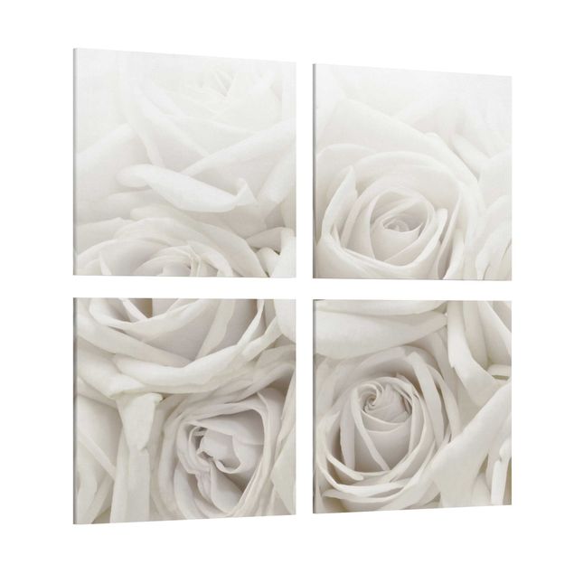 Lienzos flores White Roses