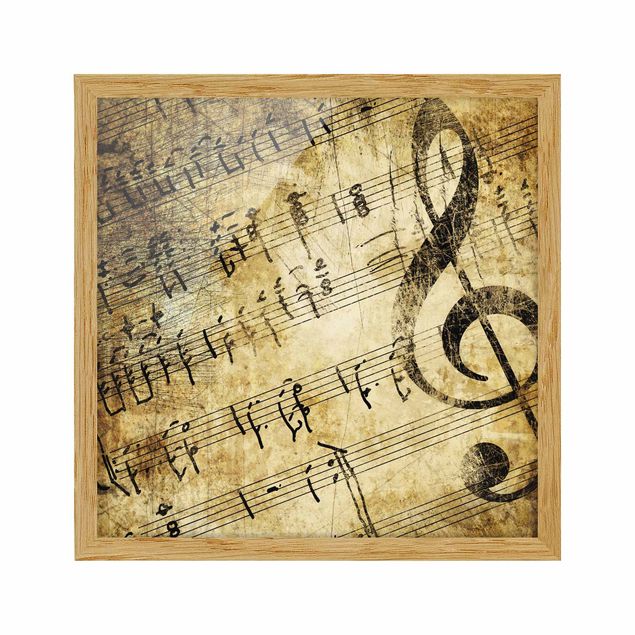 Cuadros con frases Music Note