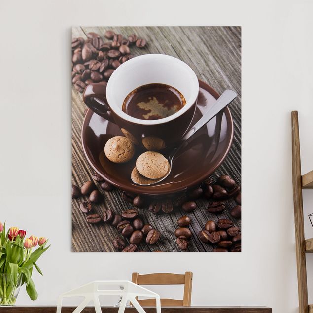 Decoración en la cocina Coffee Mugs With Coffee Beans