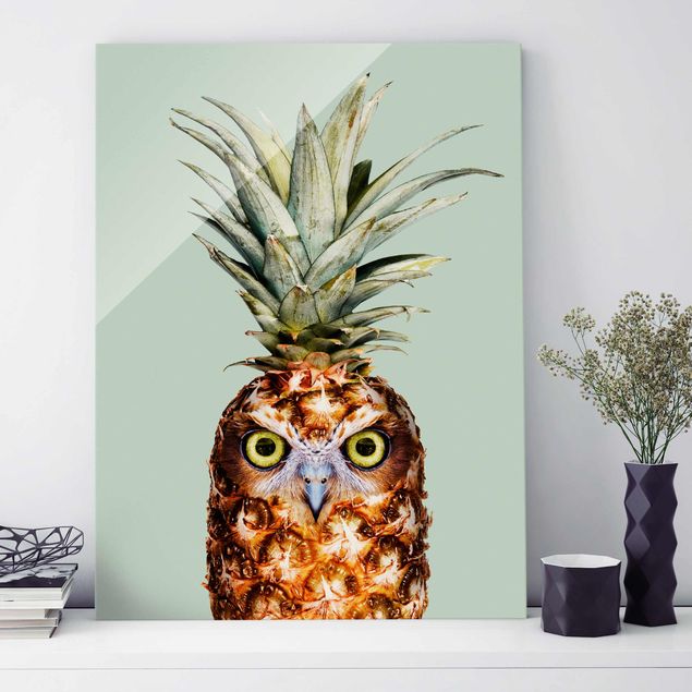 Tableros magnéticos de vidrio Pineapple With Owl