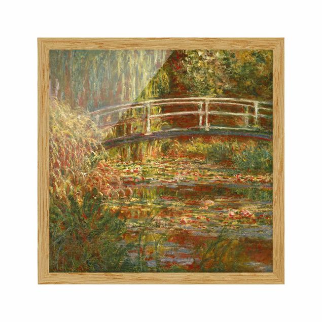 Cuadros famosos Claude Monet - Waterlily Pond And Japanese Bridge (Harmony In Pink)