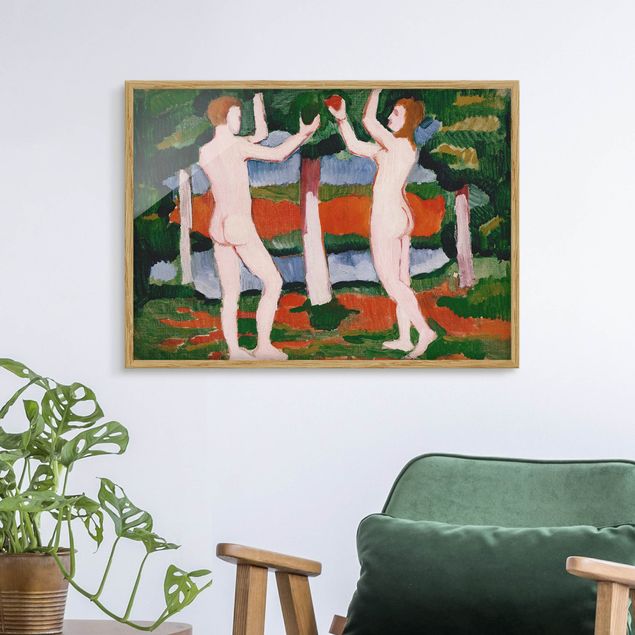 Cuadros expresionistas August Macke - Adam And Eve