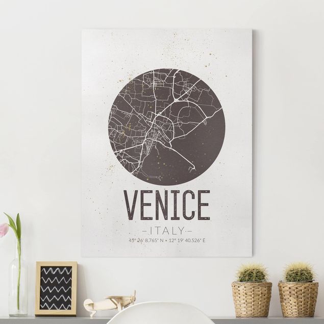 Decoración de cocinas Venice City Map - Retro