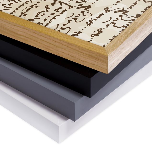 Cuadros marrón Da Vinci Manuscript