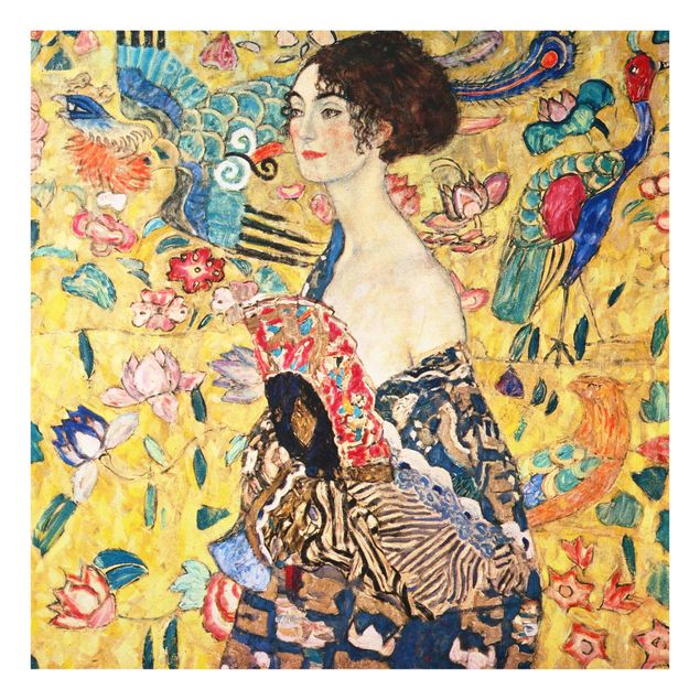 Estilos artísticos Gustav Klimt - Lady With Fan