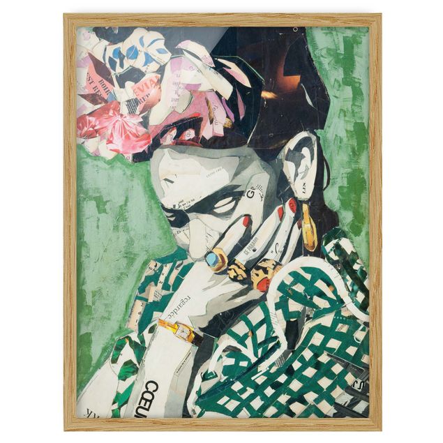 Láminas de cuadros famosos Frida Kahlo - Collage No.3