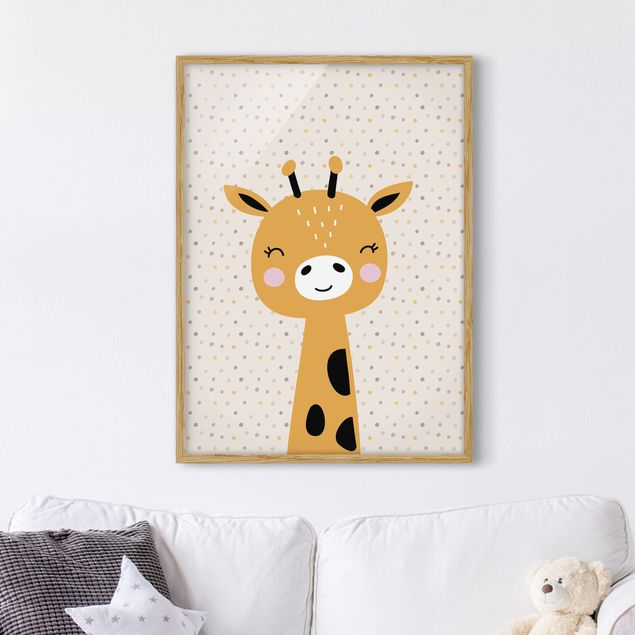 Decoración infantil pared Baby Giraffe