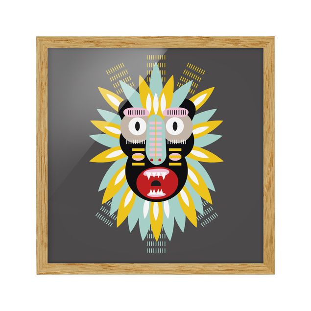 Reproducciónes de cuadros Collage Ethnic Mask - King Kong