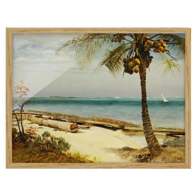 Cuadros famosos Albert Bierstadt - Tropical Coast