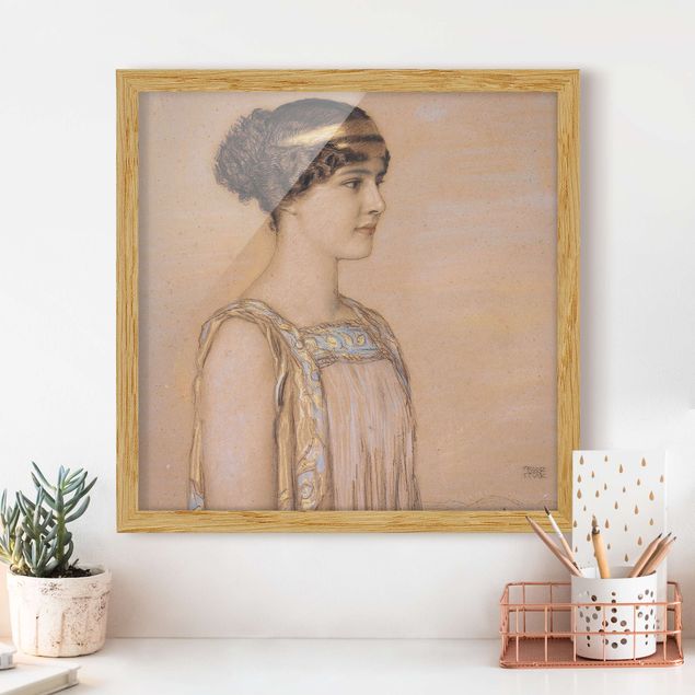Cuadros Art deco Portrait of Mary in a Greek Costume