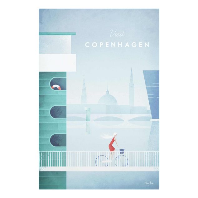 Cuadros turquesa Travel Poster - Copenhagen