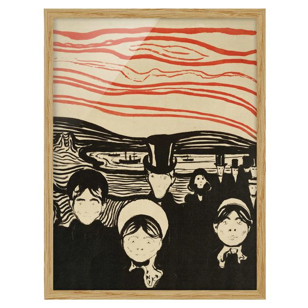 Estilo artístico Post Impresionismo Edvard Munch - Anxiety