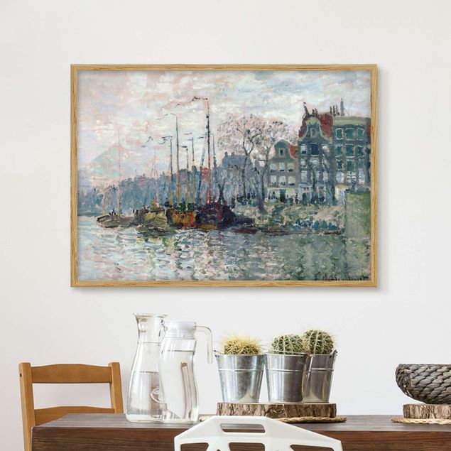 Decoración en la cocina Claude Monet - View Of The Prins Hendrikkade And The Kromme Waal In Amsterdam