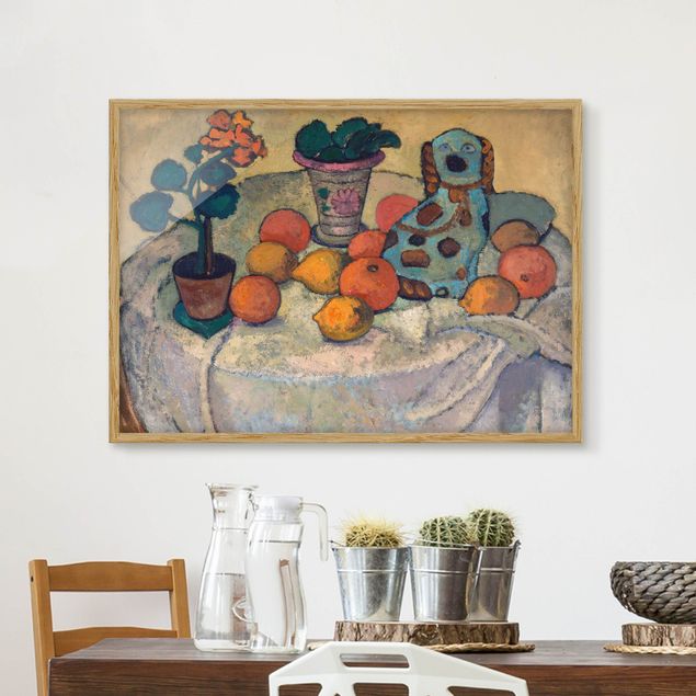 Decoración cocina Paula Modersohn-Becker - Still Life With Oranges And Stoneware Dog