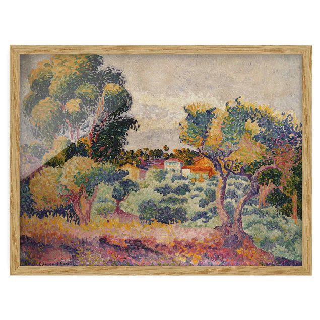 Estilo artístico Post Impresionismo Henri Edmond Cross - Eucalyptus And Olive Grove