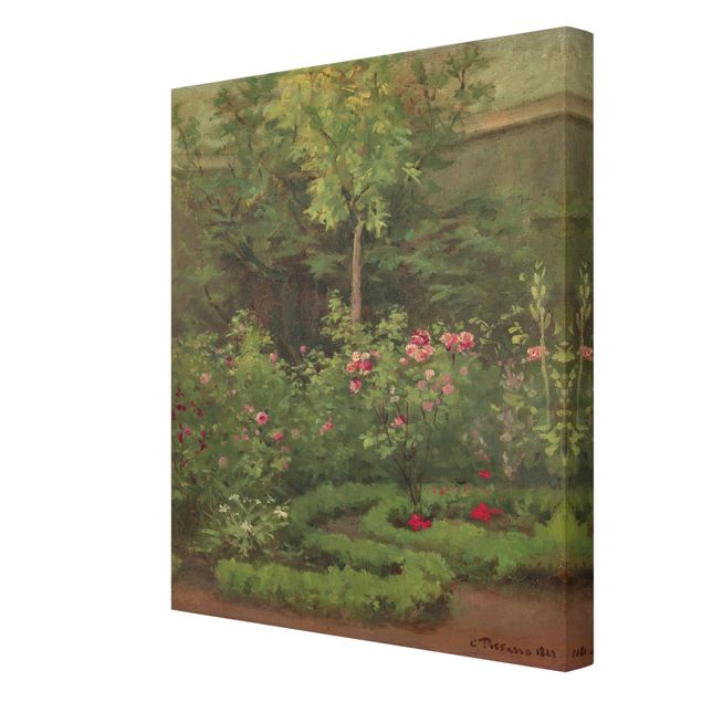 Estilo artístico Romanticismo Camille Pissarro - A Rose Garden
