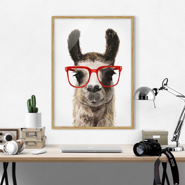 Decoración cocina Hip Lama With Glasses II