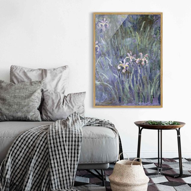 Pósters enmarcados de cuadros famosos Claude Monet - Iris