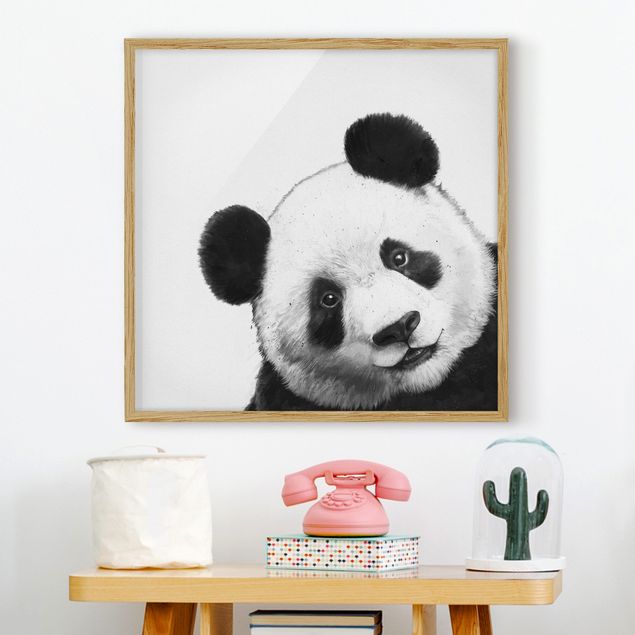 Cuadros osos Illustration Panda Black And White Drawing