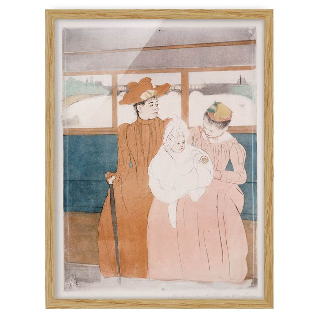 Láminas cuadros famosos Mary Cassatt - In the omnibus
