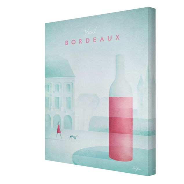Cuadros Henry Rivers Travel Poster - Bordeaux