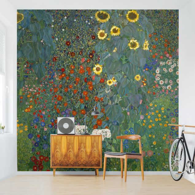 Decoración de cocinas Gustav Klimt - Garden Sunflowers