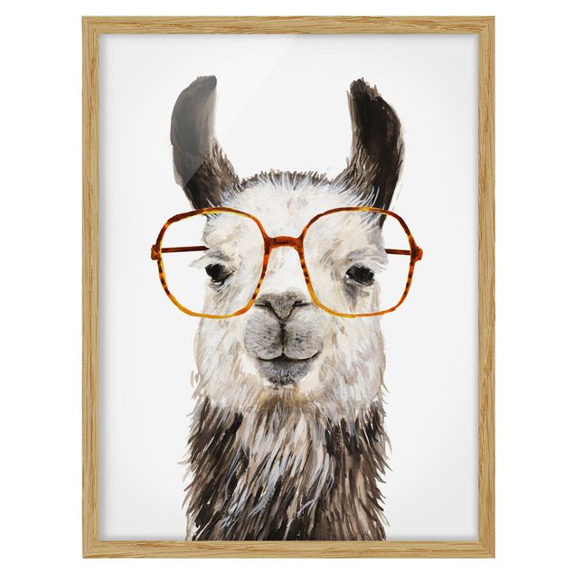 Cuadros modernos y elegantes Hip Lama With Glasses IV