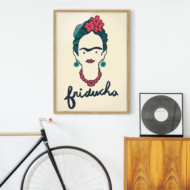 Pósters enmarcados de cuadros famosos Frida Kahlo - Friducha