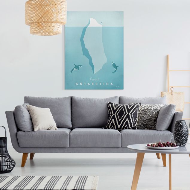 Cuadros de peces Travel Poster - Antarctica