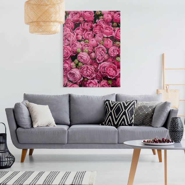 Cuadros en lienzo de flores Pink Peonies