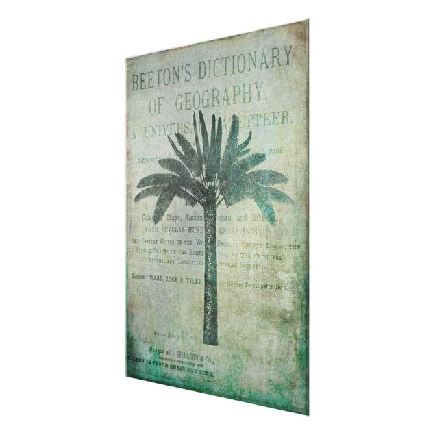 Cuadro verde Vintage Collage - Antique Palme