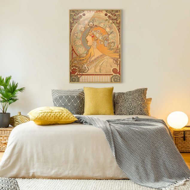 Pósters enmarcados de cuadros famosos Alfons Mucha - Zodiac