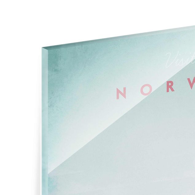 Cuadros de cristal paisajes Travel Poster - Norway