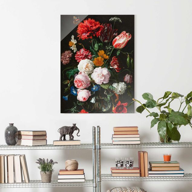 Decoración cocina Jan Davidsz De Heem - Still Life With Flowers In A Glass Vase