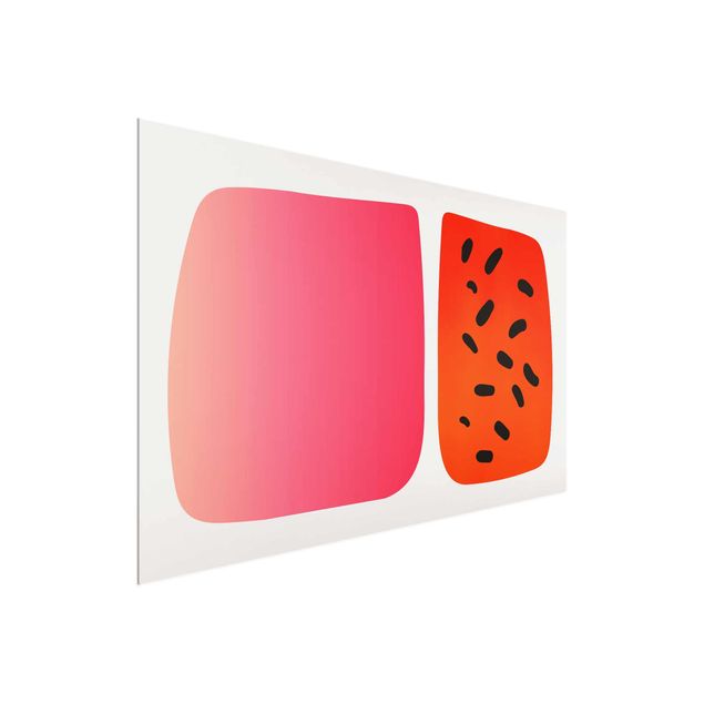 Cuadros abstractos Abstract Shapes - Melon And Pink