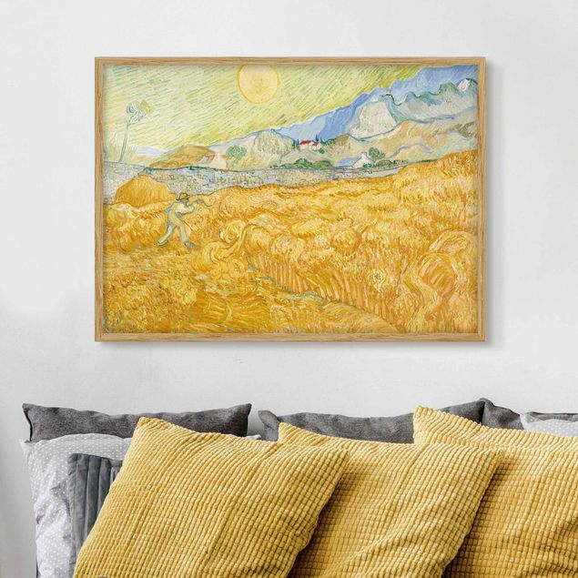 Cuadros impresionistas Vincent Van Gogh - The Harvest, The Grain Field