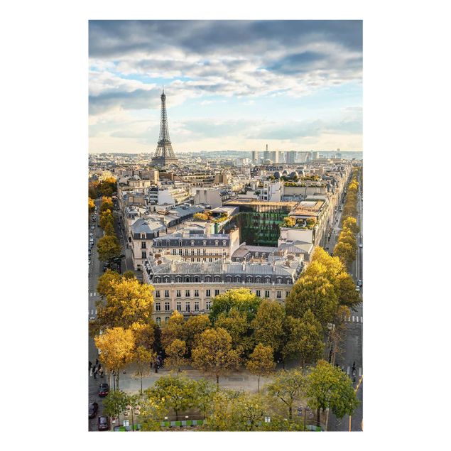 Cuadros de cristal arquitectura y skyline Nice day in Paris
