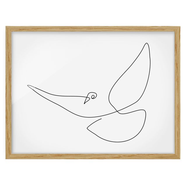 Cuadros modernos y elegantes Dove Line Art
