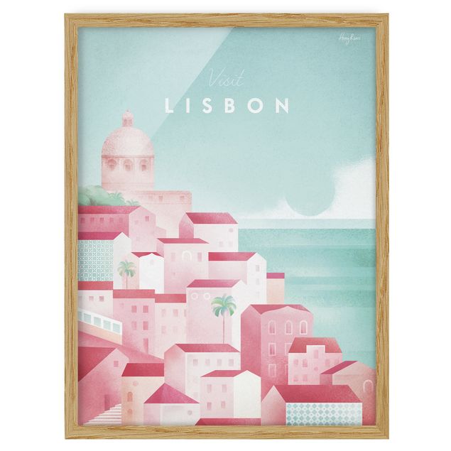 Cuadros playa Travel Poster - Lisbon