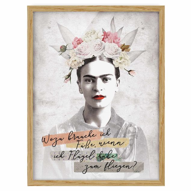 Pósters enmarcados con frases Frida Kahlo - A quote