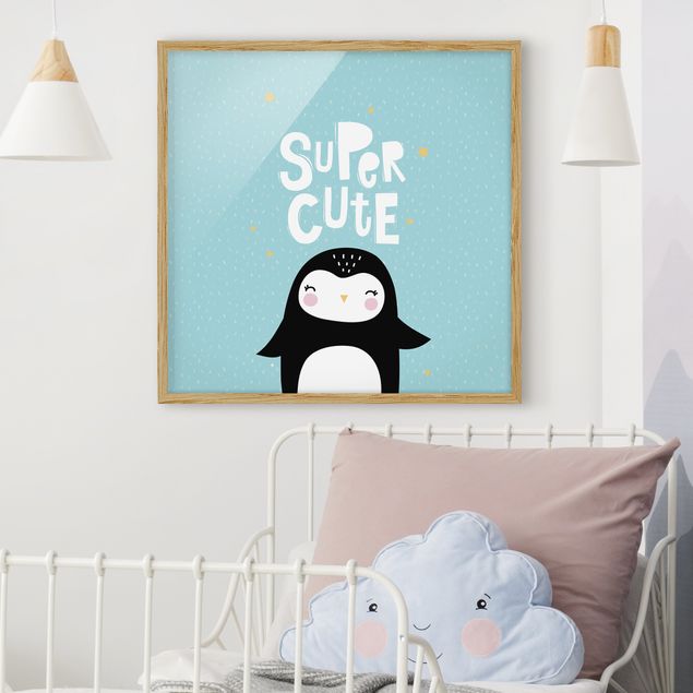 Decoración habitación infantil Super Cute Penguin