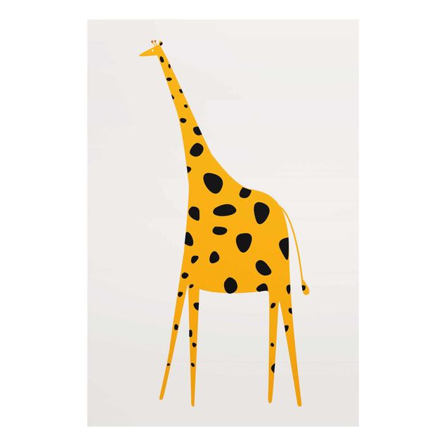 Cuadros de África Yellow Giraffe